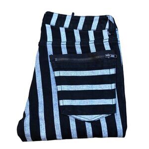 Rare Lip Service Jeans Size 30 Pinstripe Designer Denim